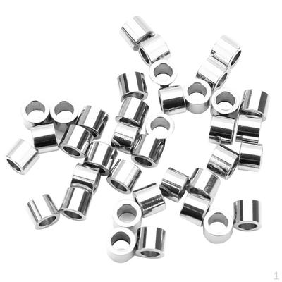 Distanziatori per perline metalliche in acciaio inossidabile da 20 pezzi rotondi