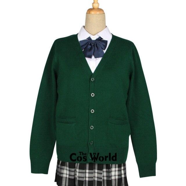 

Женский кардиган с длинным рукавом, куртка с V-образным вырезом, школьная форма, студенческая одежда, весна и осень S