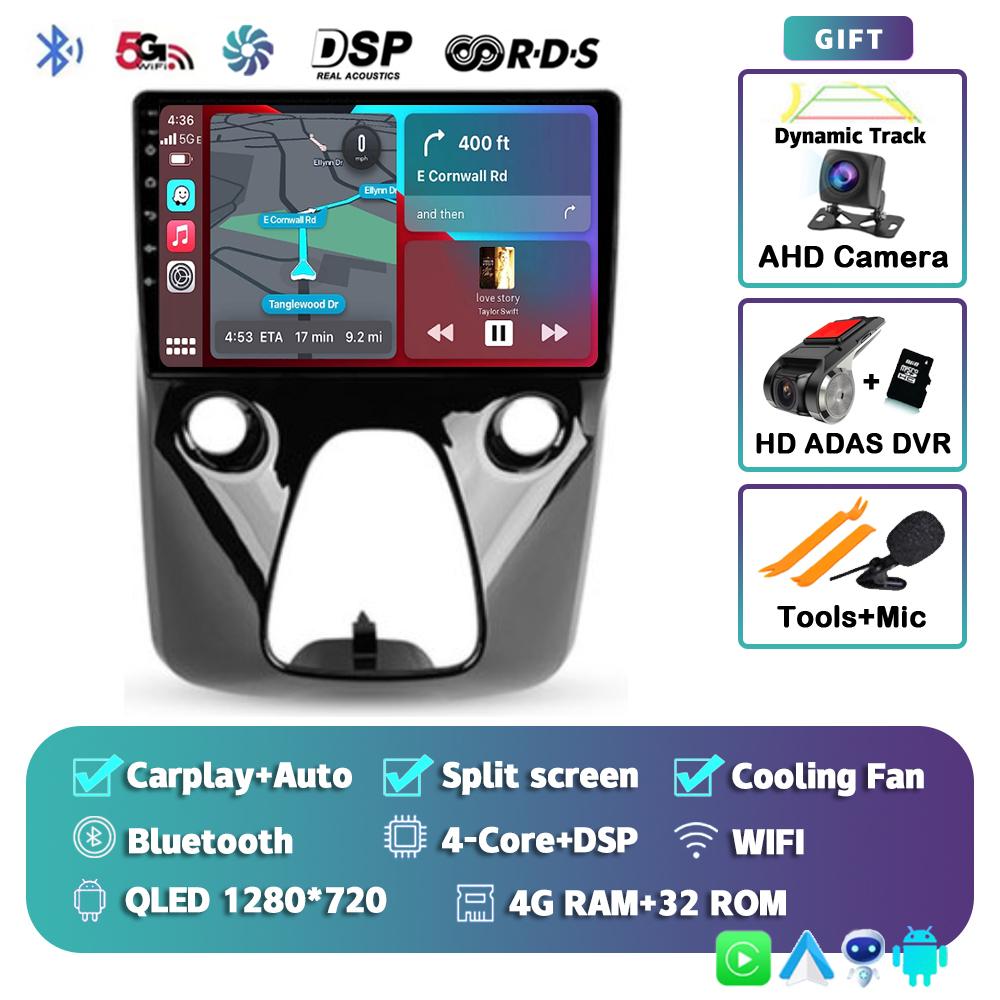 Android 14 Car Radio For Peugeot 108 For Toyota Aygo B40 2014-2021 Multimedia Video Player Navigation Stereo GPS 2din 2 Din DSP