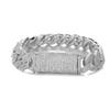 Personalized Hip Hop Jewelry 15mm Wide Bling Iced Out 5A Zircon Rhombus Prong Cuban Link Chain Bracelet for Men