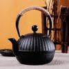 OULOVECO Iron Kettle, IH Compatible, Direct Heat Compatible, Teapot, Unglazed Iron Kettle, Tea Set, Iron Supplement Tea, Ironware, Traditional Craft,