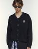 Ordinary People Re : Handmade Crest Distressed Cardigan [Black]