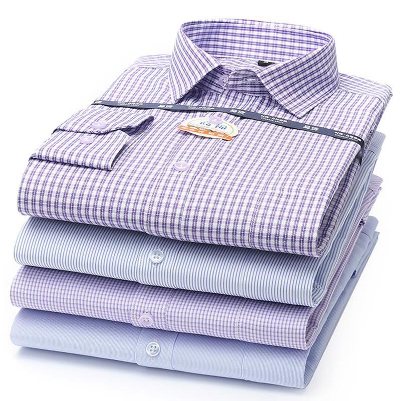 Men's Fashion Dress Shirts Long Sleeve Formal Business Social Classic Simple Basic Design Work Office White Shirt Men Clothing