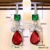 Lindon mode alliage de cuivre Zircon bijoux boucles d'oreilles pour femmes cadeaux de fête de mariage