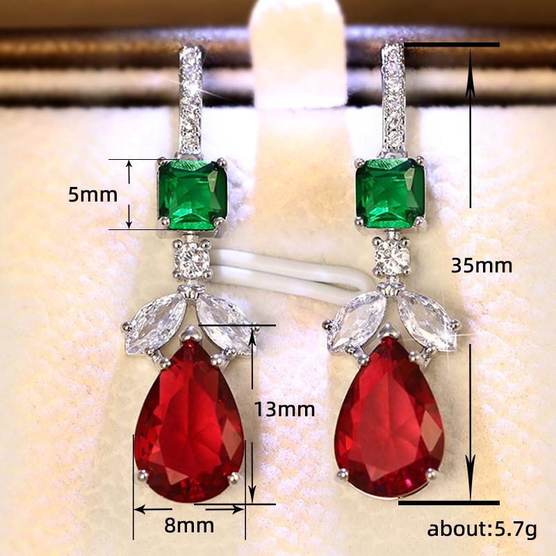 Lindon mode alliage de cuivre Zircon bijoux boucles d'oreilles pour femmes cadeaux de fête de mariage
