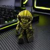 Langlebige Kunststoff-Sammlerfigur 3D-gedruckter Schädel-Astronaut, Gelenkiger Skelett-Raumfahrer Actionfigur, Figur Halloween Bewegliche Gelenke Ornament