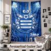 Wall Hanging Tapestry With Custom Name & Text, Queens Park Rangers FC Decorative Tapestry For Bedroom