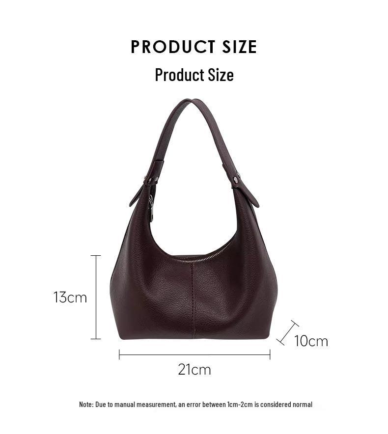 Bolsa de Ombro e Axila Feminina da Moda deste Ano em Estilo Coreano - Versátil Bolsa Dumpling de Mão para Outono/Inverno