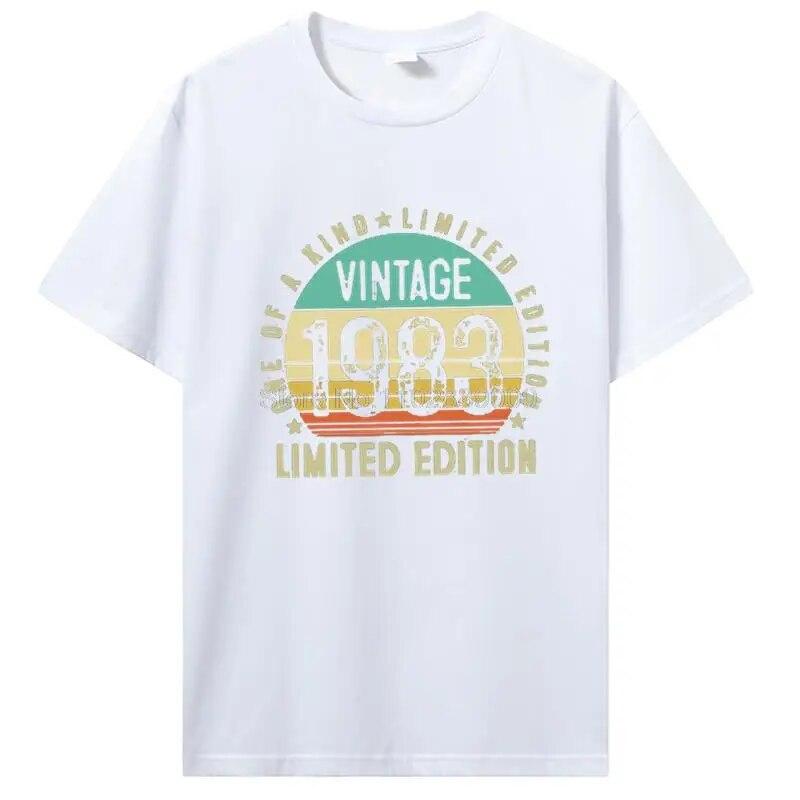 The Best Birthday Present Ever T Shirt For Unisex And Women Old Gifts Vintage 1983 Limited Edition Birthday TShirt Cotton Tees