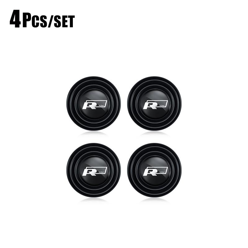 

2026 Hot For VOLKSWAGEN VW 4/8/12Pcs Car Silicone Door Shock Stickers Anti Noise Shockproof Buffer Gasket For Volkswagen Rline T