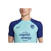Nike Strike Atletico Madrid Football Training Short Sleeve Sportswear Logo Print Comfortable Breathable Jersey Men Tops Blue DJ8585-482