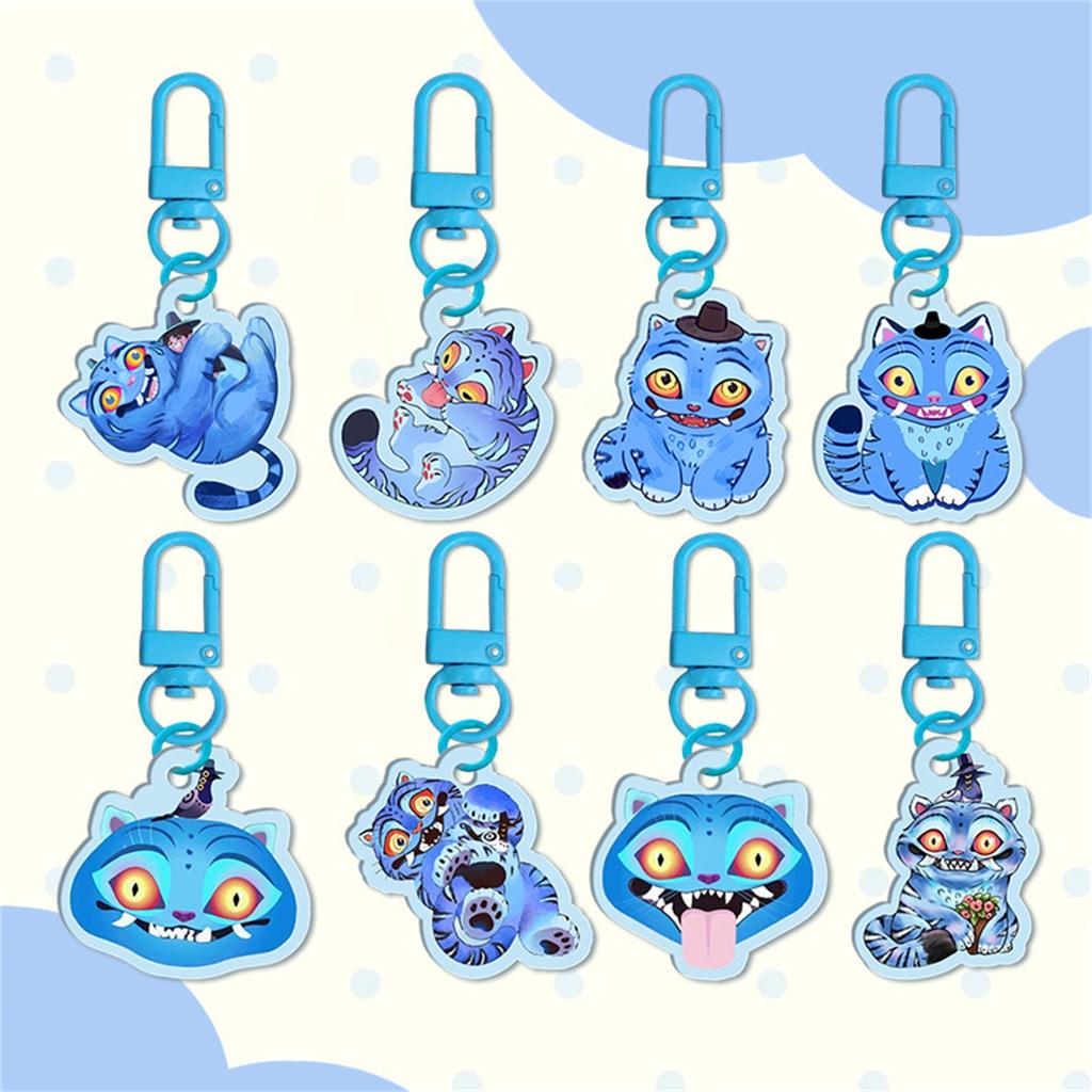 Cartoon Anime Movie Transparent Acrylic Keychain Pendant, Exquisite Gift Hanging Accessories For Backpacks