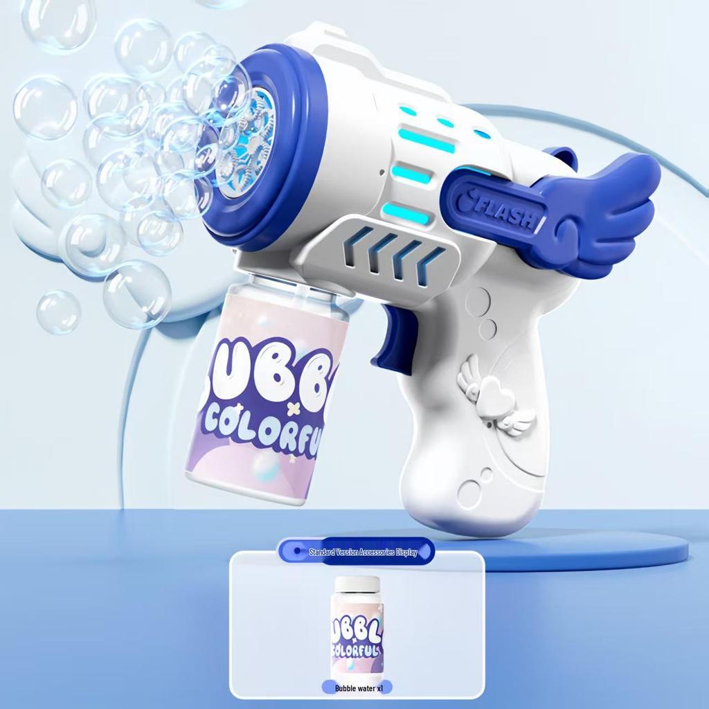Electric Angel Bubble Wand Toy - Automatic Handheld Bubble Blower for Kids