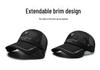 Unisex Breathable Mesh Duckbill Sun Hat with Adjustable Brim for Outdoor Activities