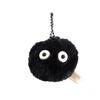 1 Stück Anime Kleiner Schwarzer Kohlenkugel Schlüsselanhänger, Plüschanhänger Rucksack Kleiner Anhänger Paar Accessoires Puppendekoration Geschenk