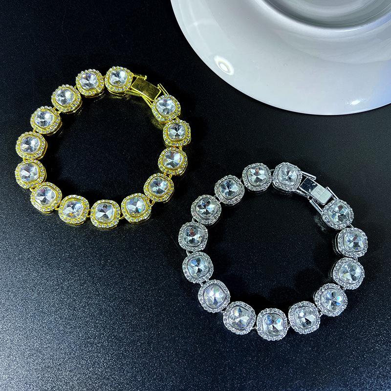 European and American Hip-hop Cuban Bracelet, Trendy Men's Style Nightclub Couple Bracelet