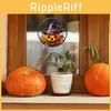 Halloween Pumpkin Witch Hat Uv Static Glass Showcase Home Decor Stickers