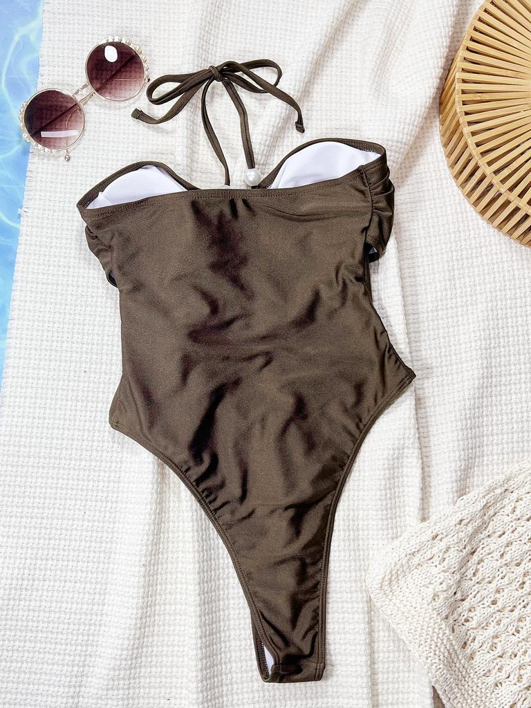 Fio Dental Sexy Maiô Feminino Peça Única Roupa de Banho Feminina Vazado Biquíni Monokini Roupa de Natação Roupa de Banho Moda Praia