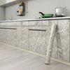 Marble Wallpaper Peel And Stick Waterproof Contact Paper Glossy Self Adhesive Oil-Proof DIY Sticker for Cabinet Door Kitchen Countertop