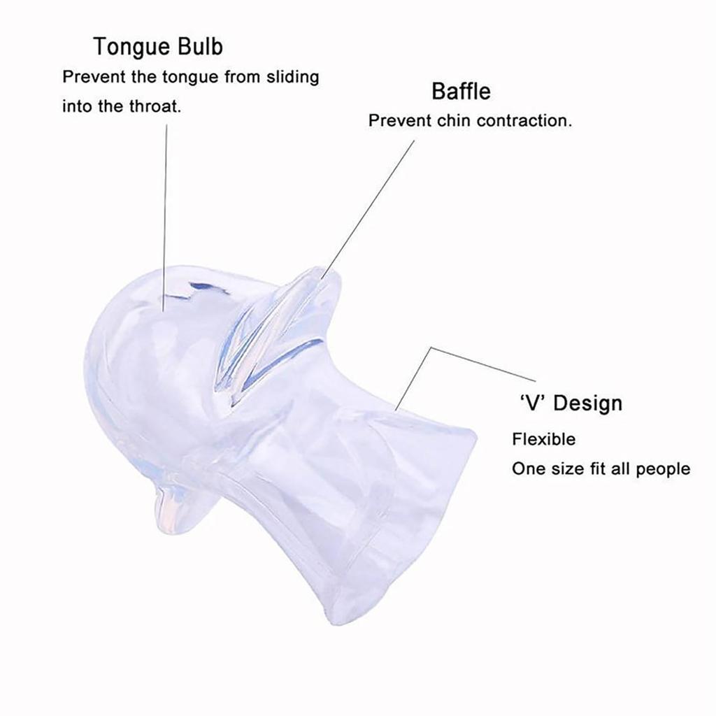 Anti-Snoring Tongue Retainer Device with Storage Box Anti-Snoring Device Sleeping Bite Guard for Bruxism and Stop Snoring