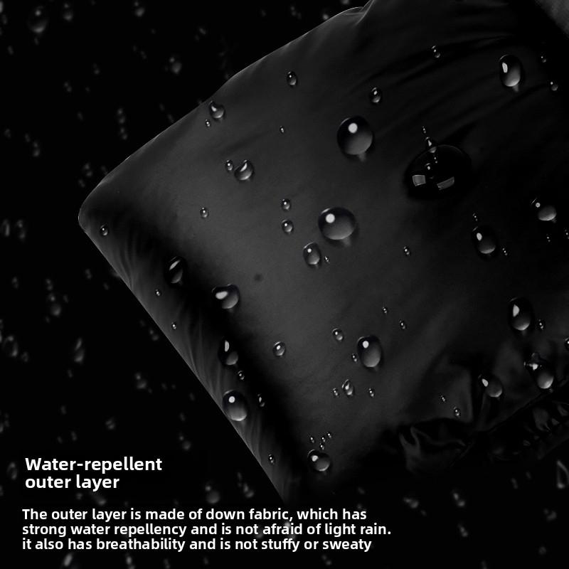 Unisex Down Cotton Fashion Windproof Winter Neck Warmer Featuring Warmth Solid Autumn Thickened Portable