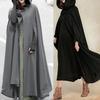 Coat Women Trench Open Front Cardigan Jacket Coat Cape Cloak Poncho Plus