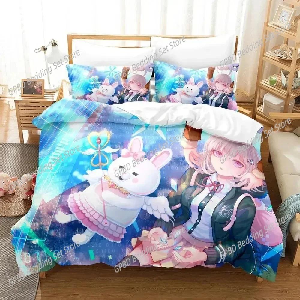 

Anime Danganronpa V3 Chiaki Nanami Bedding Set 3D Printed Suitable For Bedroom Duvet Cover Set With Pillowcases Home Textile 180*220cm 3pcs