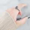 Alloy Open Rings Stacking Rings Vintage Punk Snake Ring Jewelry Accessorie