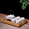 Suet Jade Beam Pot Set Large Capacity Ceramic Teapot Kung Fu Tea Set Cold Kettle Teacup Special Gift Box