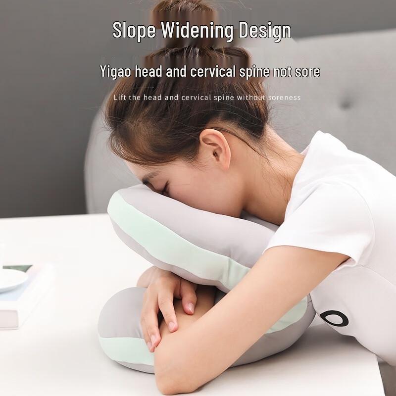 Miling Portable Inflatable Ice Silk Napping Pillow