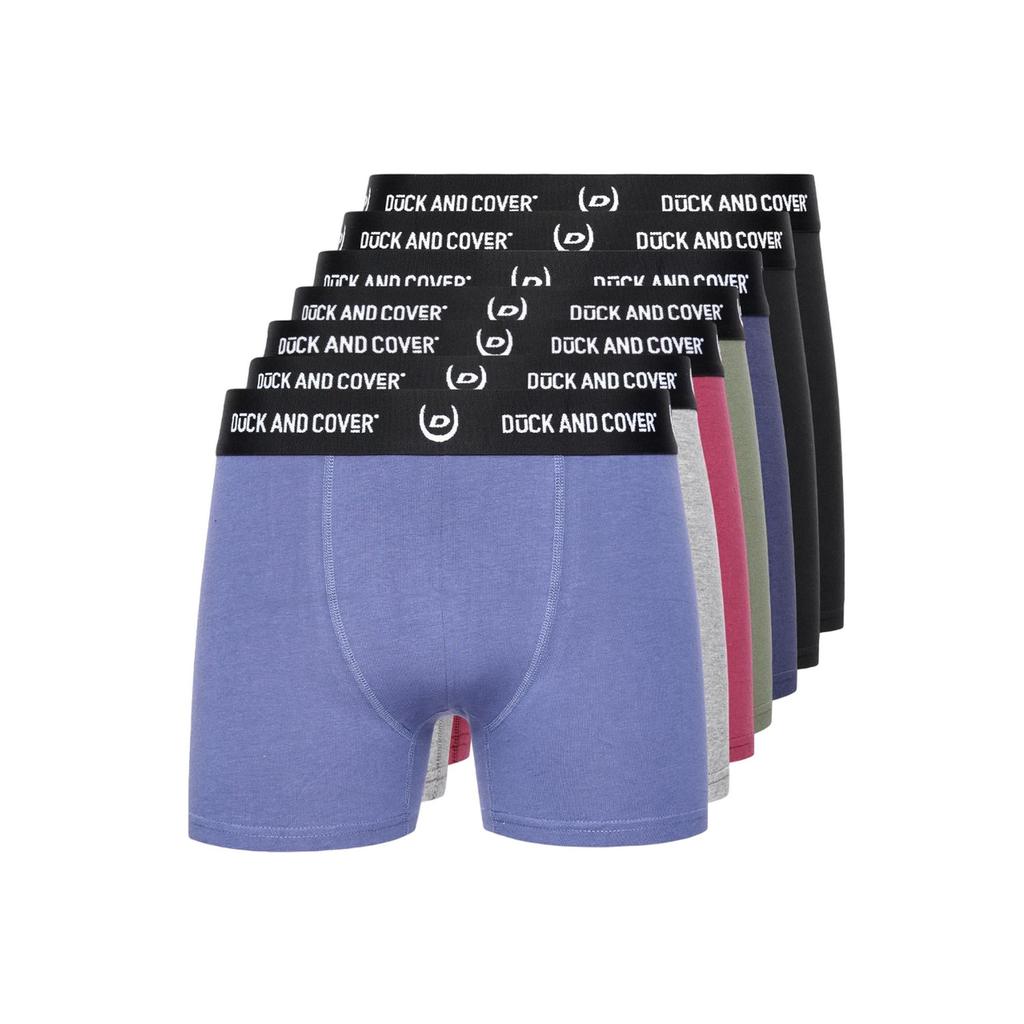 Duck and Cover Mens Anvilli Boxer Shorts (Pack of 7)