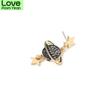 New Arrival Korean Earings Modish Star Moon Fashionable Jewelry Asymmetric Black Long Ear Studs Drop Pendientes Tassel Nuptial Bridal Earings