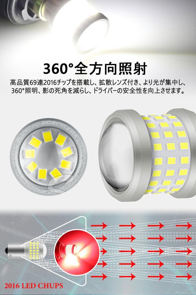 T20 LED Back Lamp, Explosive Light, Red T20 LED, Double Bulb, 7443 LED Bulb,