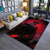 Dark Superhero with Red Cape Suitable As a Non-slip Mat for the Living Room or Bedroom Sofa
