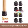 Table Chair Leg Protector Covers Thick Rubber Furniture Pads Floor Protectors Household No Scratches Reduce Noice Feet Caps Tool