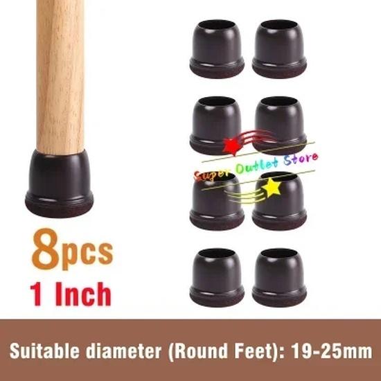 Table Chair Leg Protector Covers Thick Rubber Furniture Pads Floor Protectors Household No Scratches Reduce Noice Feet Caps Tool
