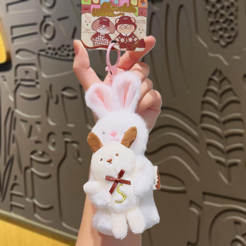 Cartoon Keychain Pendant, Plush Toy, Creative and Personalized Schoolbag Hanger, Doll, Cute Little Accessory