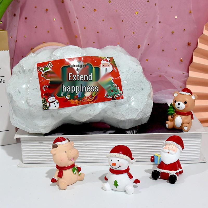 Dinosaur Fossil Excavation Toy – Children's Educational DIY Dig Kit with Surprise Gem Figurine