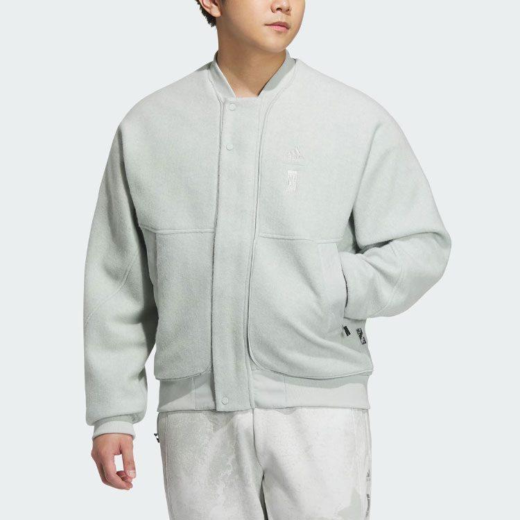 Adidas Jackets Men's Rock Ridge Gray Baseball Collar Moderate Other IP4911