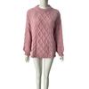New Autumn and Winter Knitted Twist Loose Round-neck Knitted Sweater, Thickened Pullover Sweater with Thick Stitches