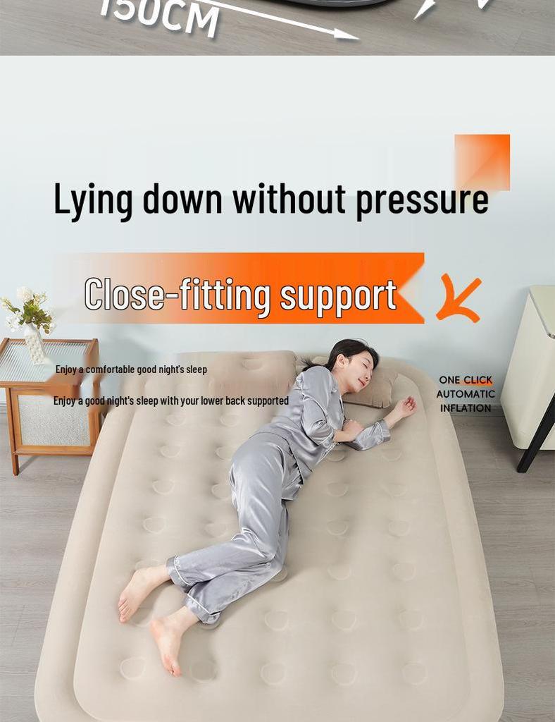 Cross-Border Automatic Inflatable Mattress - Portable Outdoor and Indoor Camping Bed