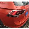 For Volkswagen VW Tiguan L MK2 2016 2017 2018   ABS Chrome Trim Tail Light Rear Back Frame Car Lamp Cover Stick 4pcs