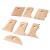 7Pcs Complete Set Wooden Pottery Tool Durable Smooth Trimming Tool Multi-shape 7-piece Set Clay Tool Clay Sculpting