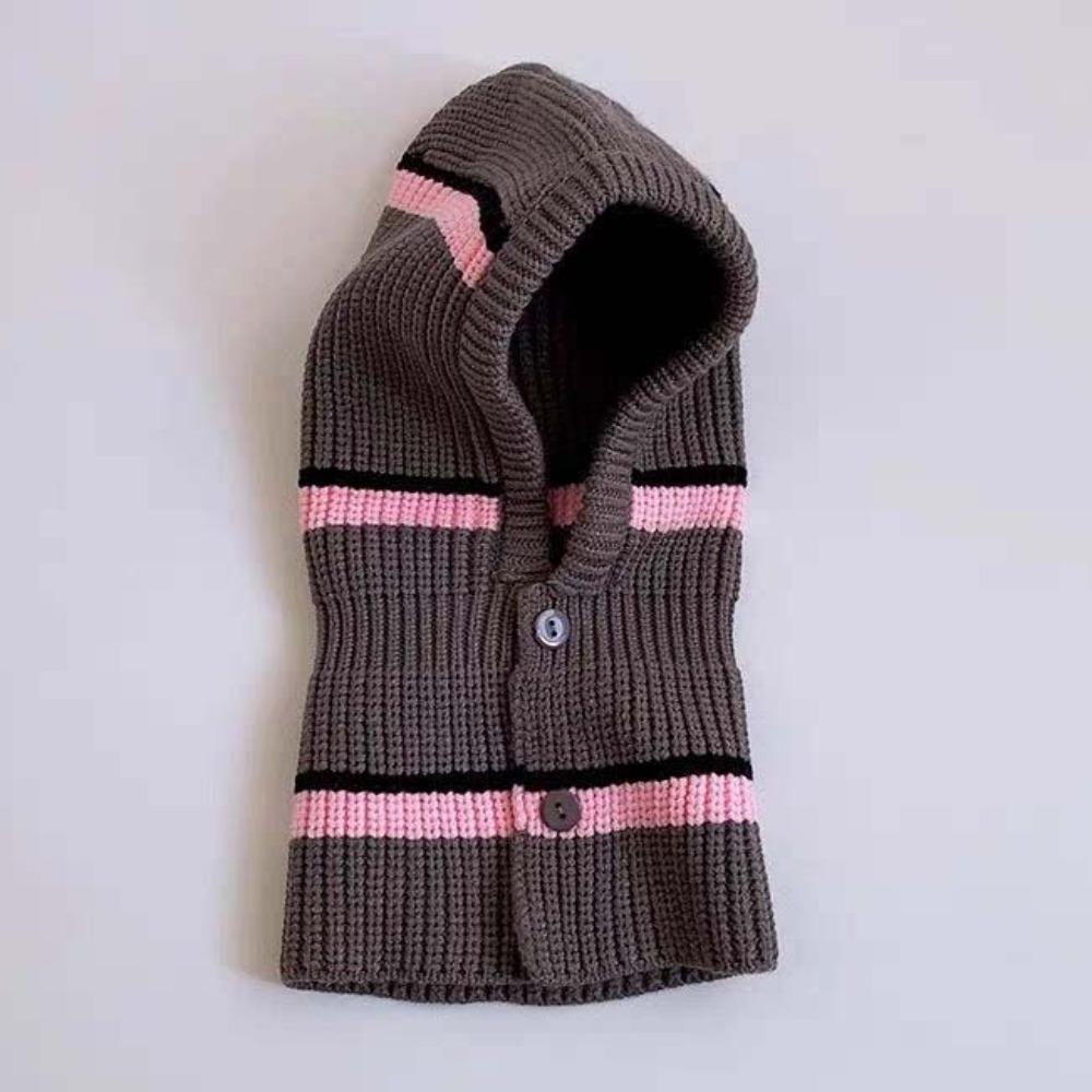 Soft Baby Knitted Hat Dome Infant Balaclava Headgear Soft Baby Woolen Cap  Kids