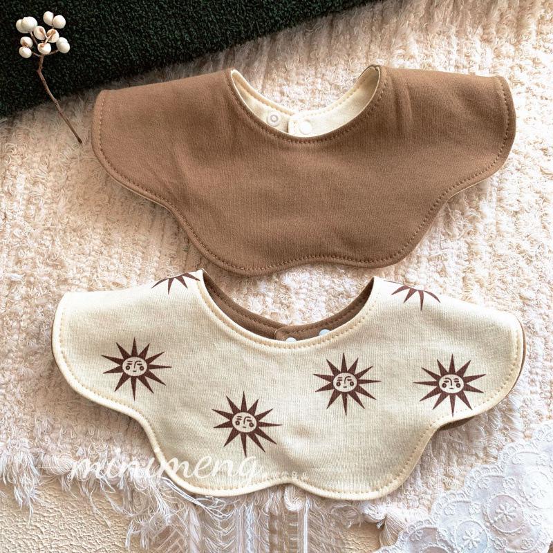 Korean Petal Baby Bib: Reversible, Anti-Vomit, All-Season Neck Scarf