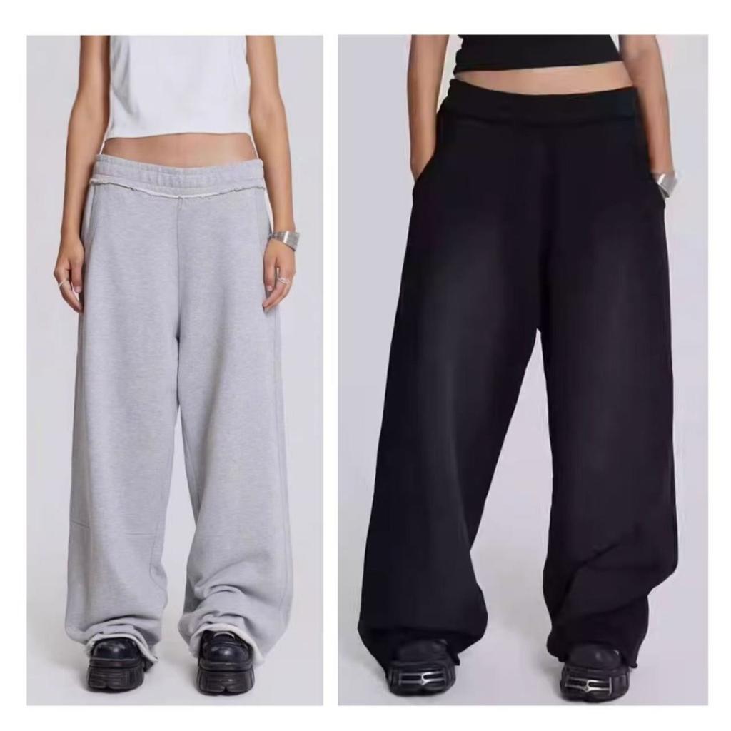 VIONA Baggy Wide Leg Sweatpants Oversized Elastic Waist Fleece Athletic Pants Fashion Joggers Streetwear