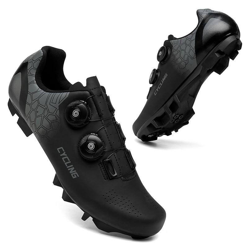 Men Women Cycling Shoes Road Mountain Bike Clipless Flat Pedal Lightweight Durable Rubber Sole