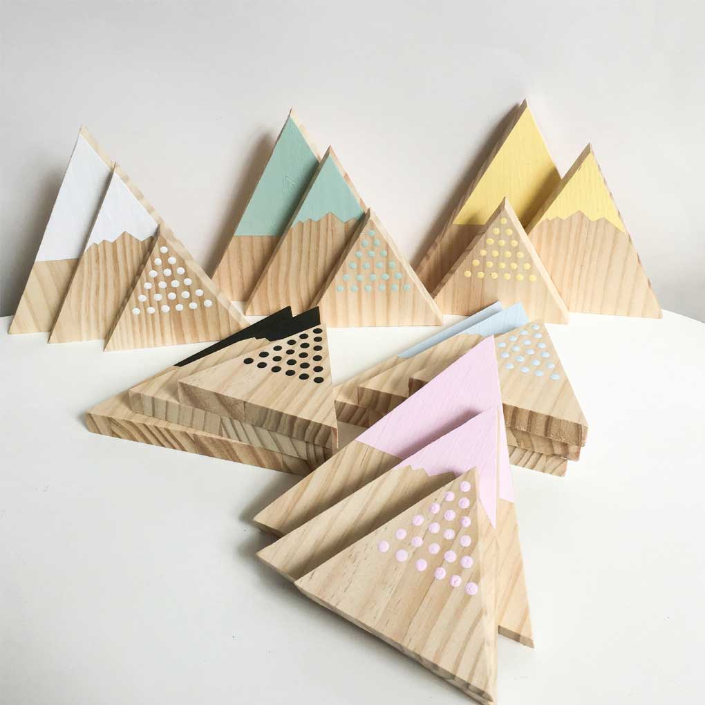 Skandinávský jednoduchý styl Ozdoba ve tvaru trojúhelníku Dekorace do dětského pokoje Módní ozdoby Módní domácí dekorace Dárek