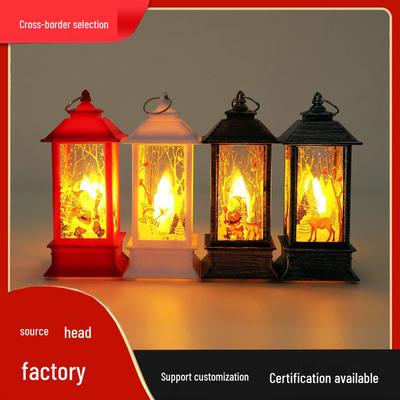 Christmas LED Candle Lantern: Retro Portable Night Light Decoration