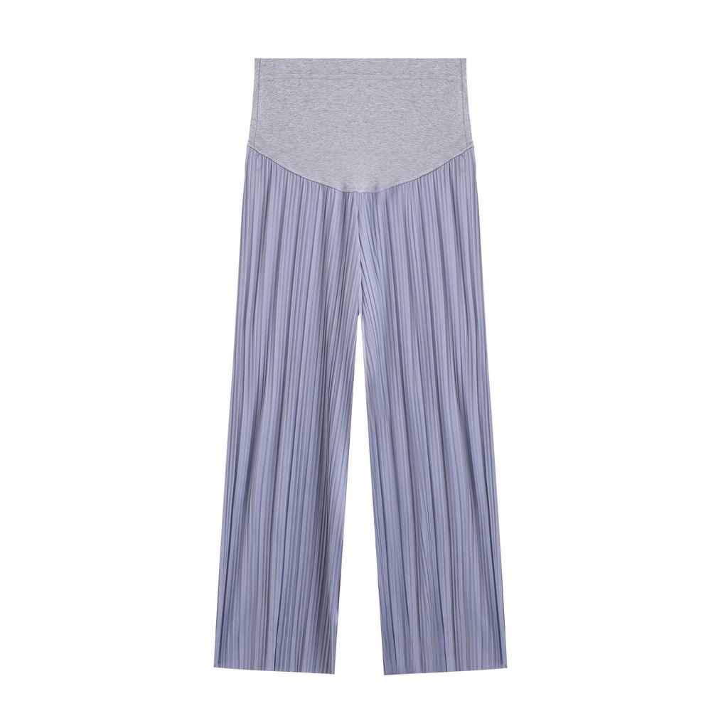 New Summer Pleated High Waist Floor-Length Wide-Leg Pants